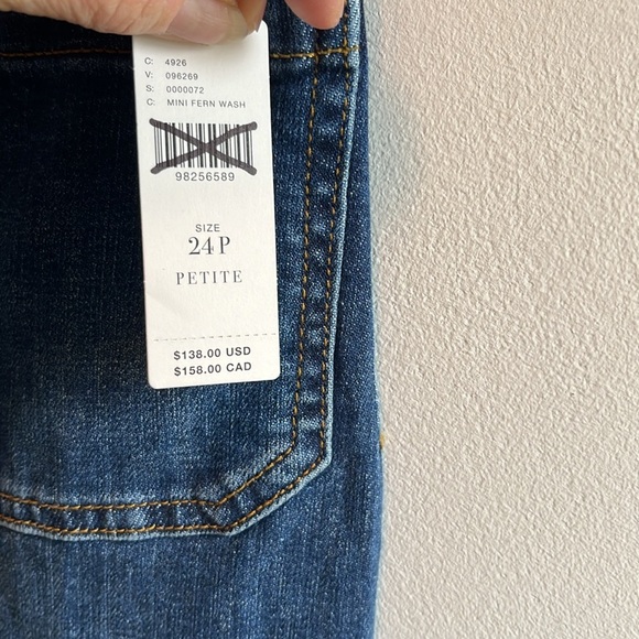 Anthropologie The Denim Colette Cropped Wide-Leg Jeans Size 24P NWT - Picture 5 of 12